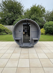 Steam & Oak Gas Barrel Sauna 2.4m with Porch (Electric or Wood-Fired) - image 5