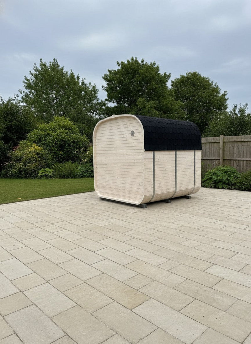Steam & Oak Gas Cube Sauna 2.4m with Porch (Electric or Wood-Fired) - view 4