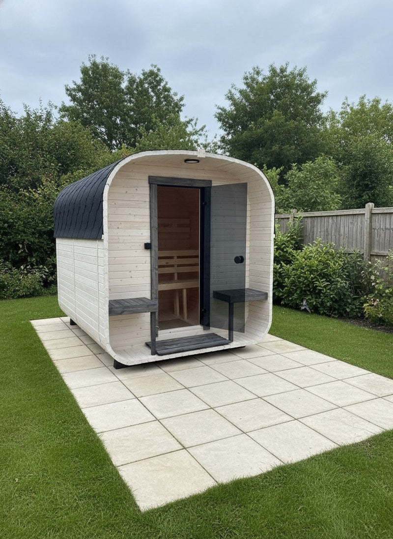 Steam & Oak Gas Cube Sauna 2.4m with Porch (Electric or Wood-Fired) - view 5