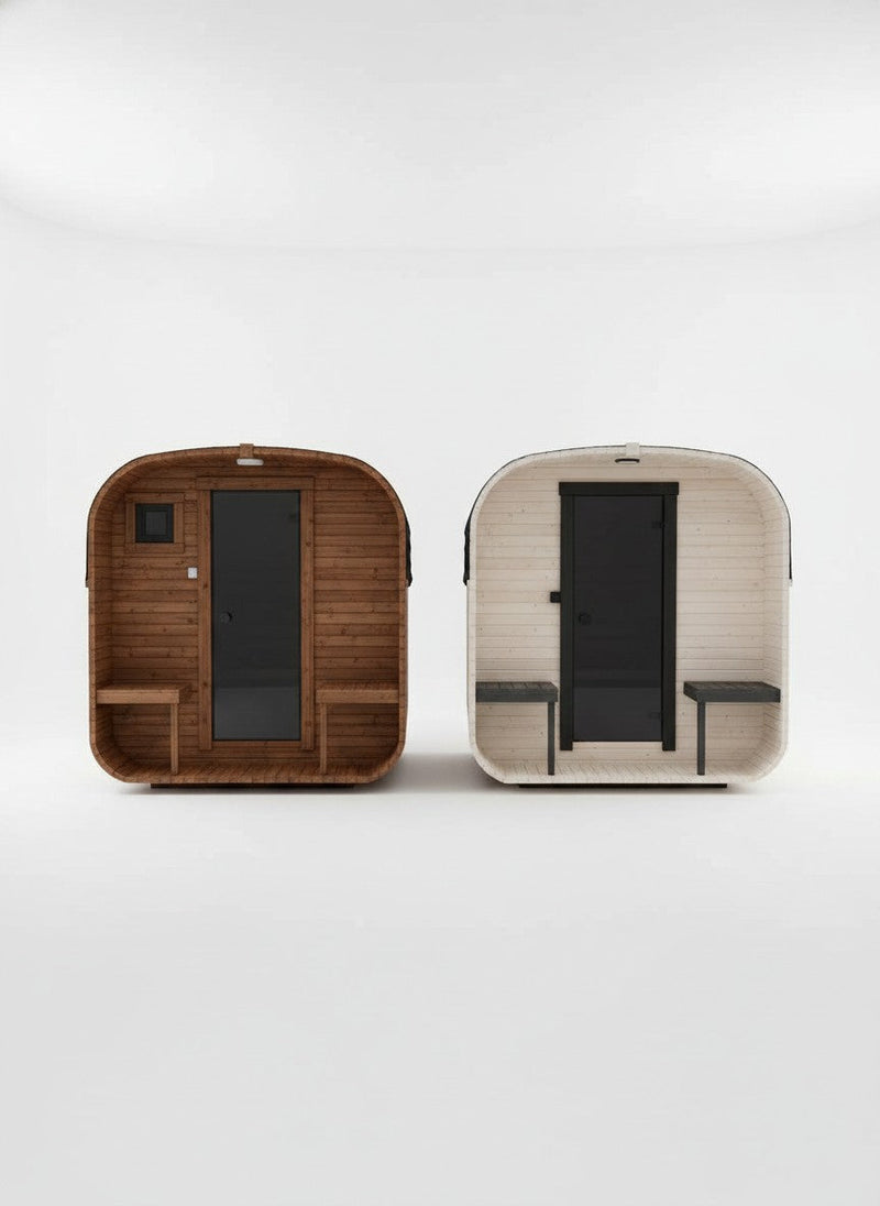 Steam & Oak Gas Cube Sauna 2.4m with Porch (Electric or Wood-Fired) - view 12