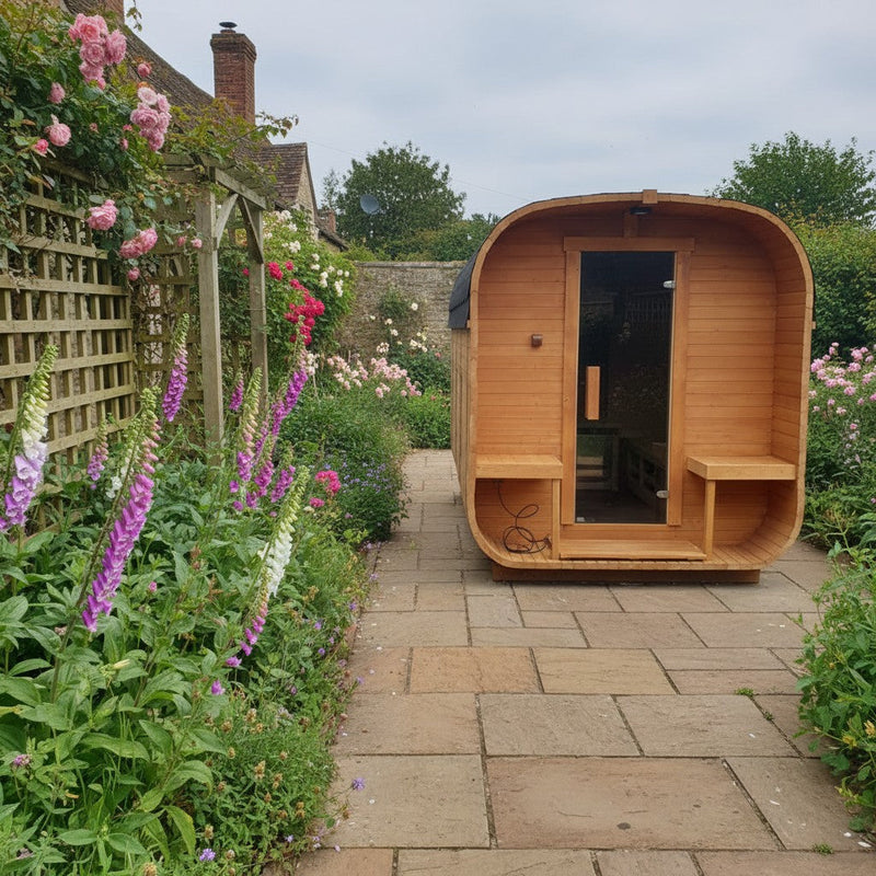 Steam & Oak Gas Cube Sauna 3.4m Premium L-Bench (Electric or Wood-Fired) - view 11