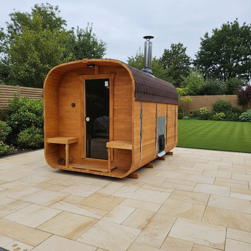 Steam & Oak Gas Cube Sauna 3.4m Premium L-Bench (Electric or Wood-Fired) - view 4