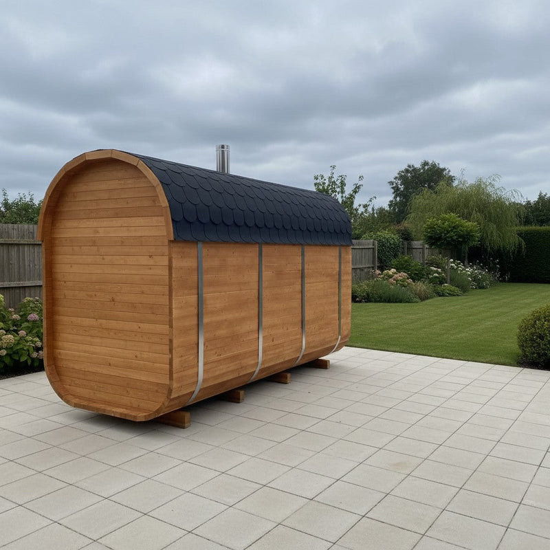 Steam & Oak Gas Cube Sauna 3.4m Premium L-Bench (Electric or Wood-Fired) - view 6