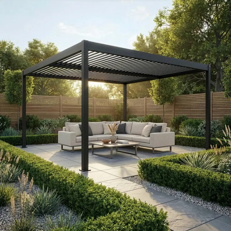 Aluminium garden pergola