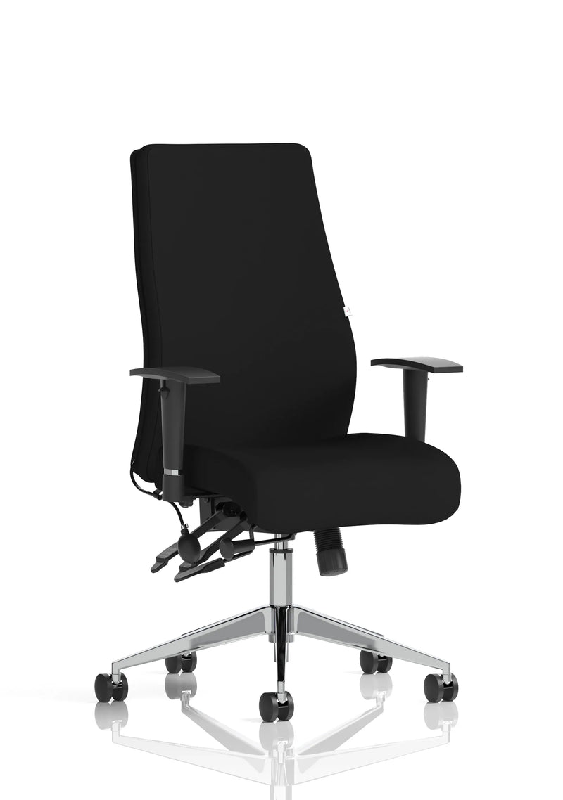 Portland All Mesh Task Operator Chair with Height Adjustable Arms - detail view
