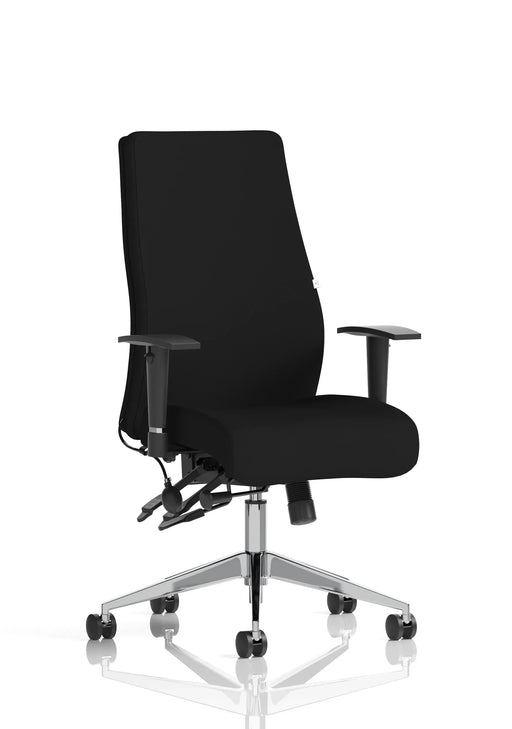 Portland All Mesh Task Operator Chair with Height Adjustable Arms - detail view