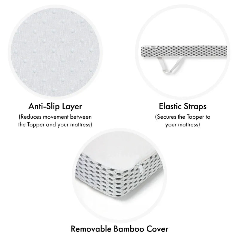 Memory Foam Bamboo Topper