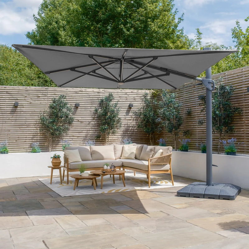 Maze - Capri 2.2m x 4m Rectangular Parasol - Oil Green