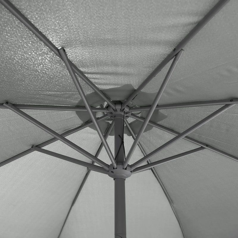 Maze - Capri 3m Round Tilting Parasol with Crank Handle - Oil Green