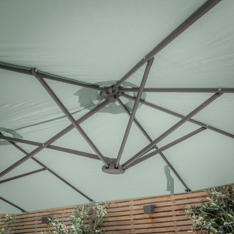Maze - Capri 2.2m x 4m Rectangular Parasol - Oil Green