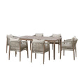 Maze - Havana Rope Weave 6 Seat Rectangular Dining Set