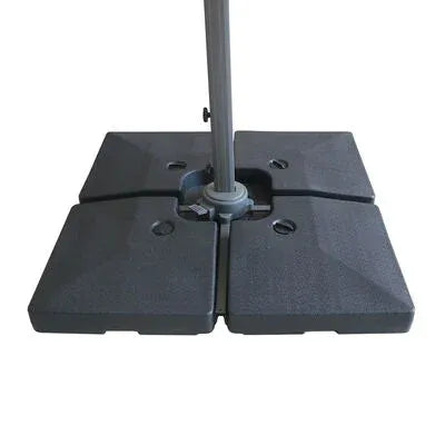 Maze - Helios 3m x 3m Square Rotating Cantilever Parasol with Base - Oil Green