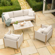 Maze Burford 6 Seat Dining Set - garden setting
