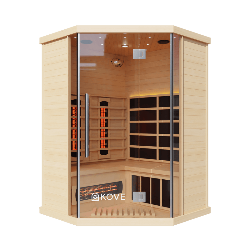 KOVE Corner Full Spectrum Infrared Sauna – 3–4 Person - view 2