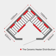 KOVE Corner Full Spectrum Infrared Sauna – 3–4 Person - view 12