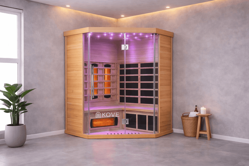 KOVE Corner Full Spectrum Infrared Sauna – 3–4 Person - view 3