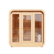 KOVE Cube Sauna 3–4 Person Outdoor Sauna – Premium Spruce Wood, 6kW Harvia Heater - image 3