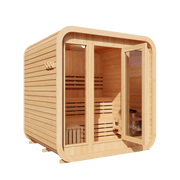 KOVE Cube Sauna 3–4 Person Outdoor Sauna – Premium Spruce Wood, 6kW Harvia Heater - image 4