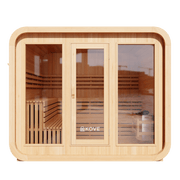 KOVE Cube Sauna 5–6 Person Outdoor Sauna – Premium Spruce Wood, 8kW Harvia Heater - image 3