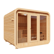 KOVE Cube Sauna 5–6 Person Outdoor Sauna – Premium Spruce Wood, 8kW Harvia Heater - image 2
