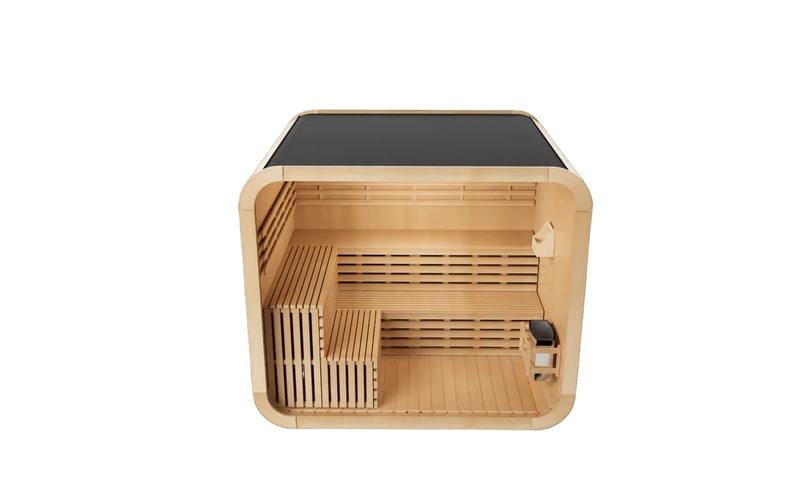 KOVE Cube Sauna 5–6 Person Outdoor Sauna – Premium Spruce Wood, 8kW Harvia Heater - image 10