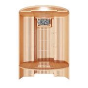 KOVE Outdoor Barrel Sauna – 4–6 Person Garden Sauna with 6kW Harvia Electric Heater - image 12
