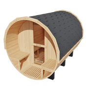 KOVE Outdoor Barrel Sauna – 4–6 Person Garden Sauna with 6kW Harvia Electric Heater - image 8