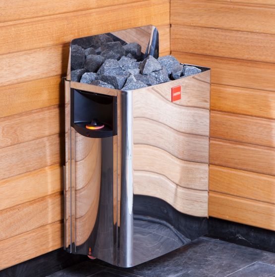 KOVE x Harvia The Wall SW80 8kW Sauna Heater – Stainless Steel Electric Heater with Built-In Controls - view 4