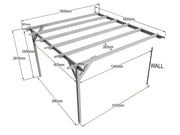 Wall Mounted Wooden Pergola Kit - Corbel Design - image 7