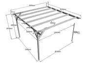 Wall Mounted Wooden Pergola Kit - Dinasty Design - image 21