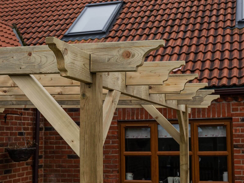 Wall Mounted Wooden Pergola Kit - Orchid Design - image 2