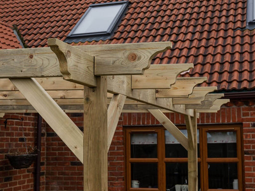 Wall Mounted Wooden Pergola Kit - Orchid Design - image 2