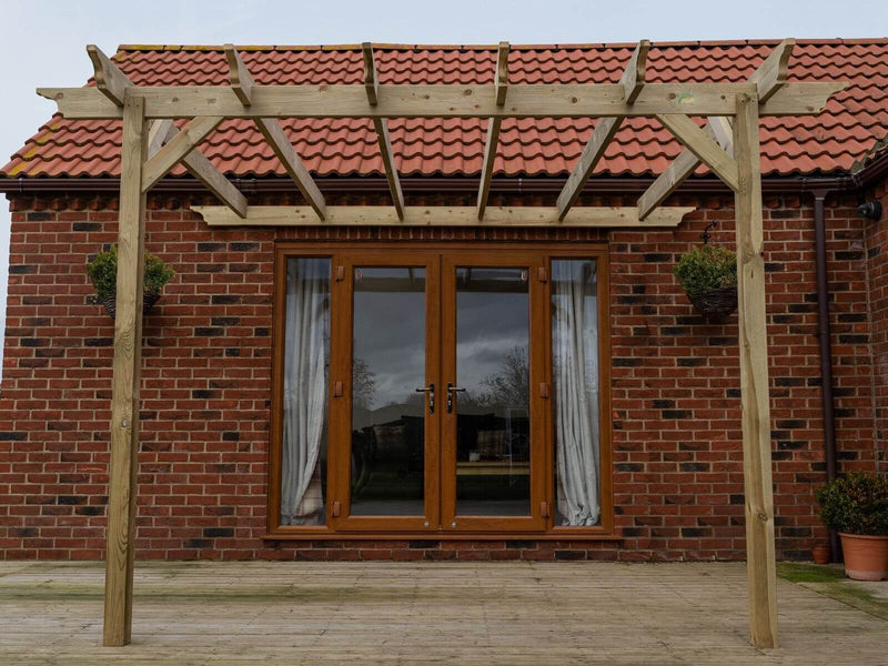 Wall Mounted Wooden Pergola Kit - Orchid Design - image 4