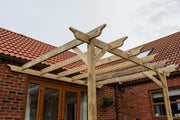 Wall Mounted Wooden Pergola Kit - Orchid Design - image 5