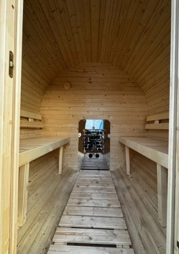 Steam & Oak Gas Barrel Sauna 1.8m (Electric Option) - view 19