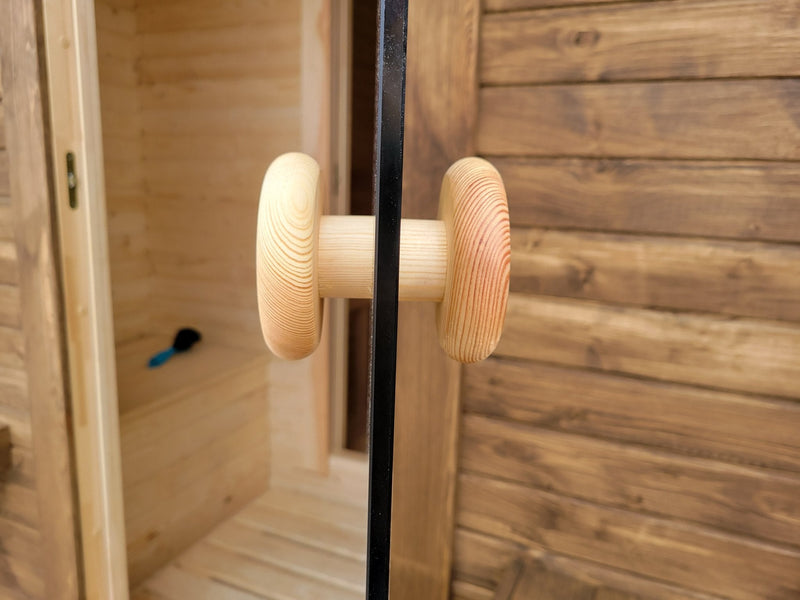 Steam & Oak Gas Barrel Sauna 2.4m with Porch (Electric or Wood-Fired) - image 17