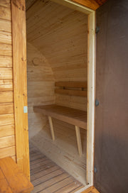 Steam & Oak Gas Barrel Sauna 2.4m with Porch (Electric or Wood-Fired) - image 22
