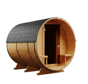 Steam & Oak Gas Barrel Sauna 2.4m with Porch (Electric or Wood-Fired) - image 15