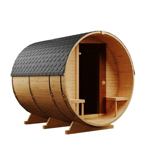 Steam & Oak Gas Barrel Sauna 2.4m with Porch (Electric or Wood-Fired) - image 15