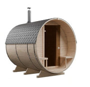 Steam & Oak Gas Barrel Sauna 2.4m with Porch (Electric or Wood-Fired) - image 16