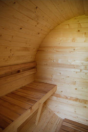 Steam & Oak Gas Barrel Sauna 2.4m with Porch (Electric or Wood-Fired) - image 26