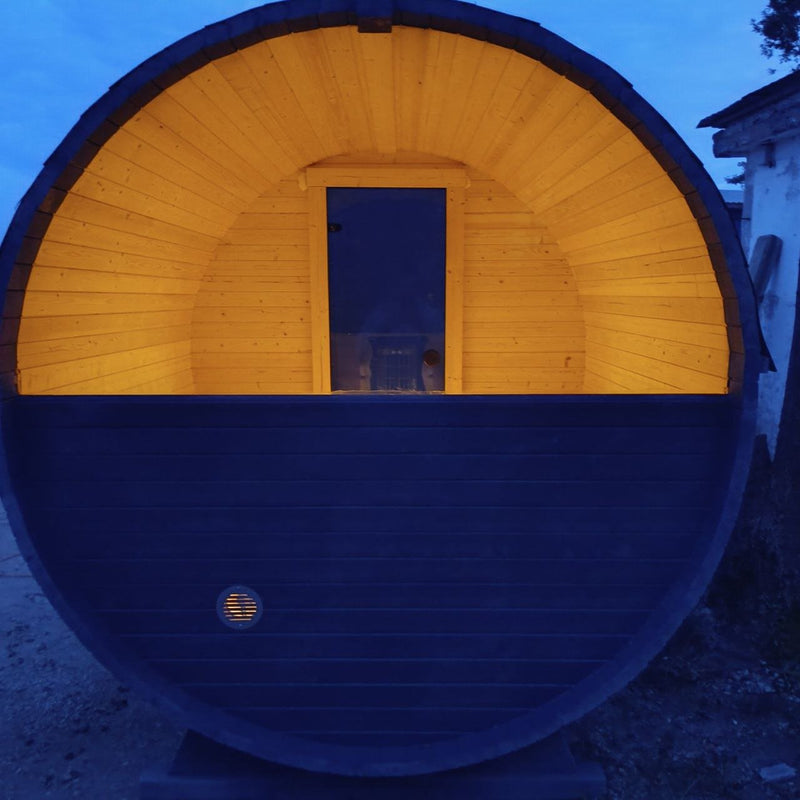 Steam & Oak Gas Barrel Sauna 2.4m with Porch (Electric or Wood-Fired) - image 34