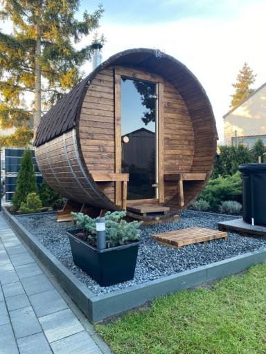 Steam & Oak Gas Barrel Sauna 2.4m with Porch (Electric or Wood-Fired) - image 31