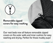 THE LINCOLN - LUXURY TWEED BOLSTER DOG BED - image 5