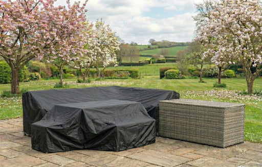 Palma Grey Rattan Garden Lounge Set, Cover and Cushion Box Bundle - image 2