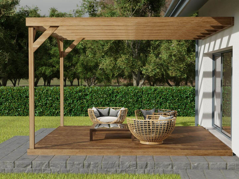Wall-mounted Box Pergola and Decking Kit - image 7
