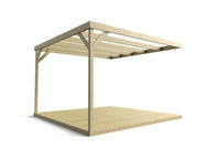 Wall-mounted Box Pergola and Decking Kit - image 4