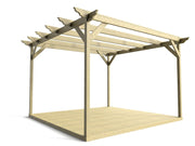 Dinasty Wooden Pergola and Decking Kit