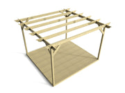 Longhorn Wooden Pergola and Decking Kit - image 2