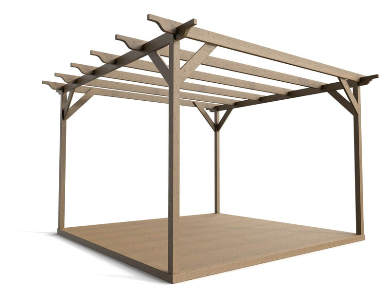 Sculpted Wooden Pergola and Decking Kit - image 3